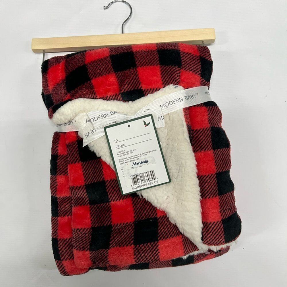NWTΒ MORDERNβBABY REVERSIBLE HOLIDAYβBLANKETβ
